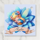 Niedliche Whimsical Blumenstrauß Träume Schlafmärc Geschenkanhänger (Rückseite)