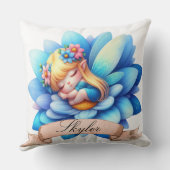 Niedliche Whimsical Blumenstrauß Träume Schlafmärc Kissen (Rückseite)