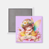 Niedliche Whimsical Blumenstrauß Träume Schlafmärc Magnet (Vorderseite/Rückseite)