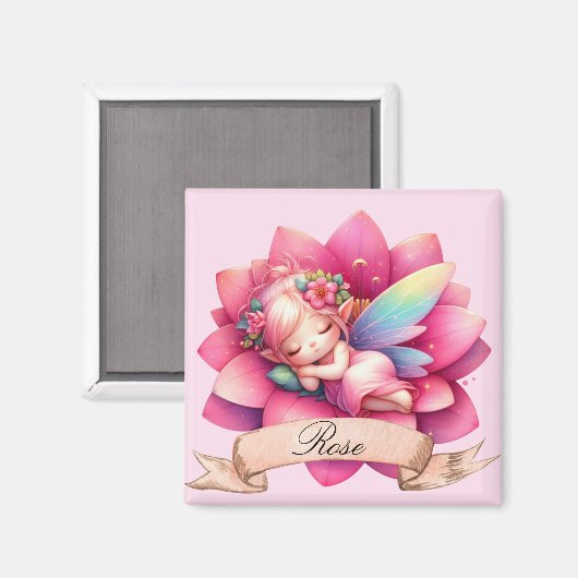 Niedliche Whimsical Blumenstrauß Träume Schlafmärc Magnet (Vorderseite/Rückseite)