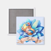 Niedliche Whimsical Blumenstrauß Träume Schlafmärc Magnet (Vorderseite/Rückseite)