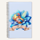 Niedliche Whimsical Blumenstrauß Träume Schlafmärc Notizblock (Vorderseite)