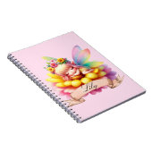 Niedliche Whimsical Blumenstrauß Träume Schlafmärc Notizblock (Rechte Seite)