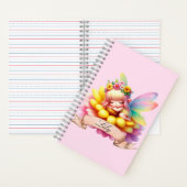 Niedliche Whimsical Blumenstrauß Träume Schlafmärc Notizblock (Innen)