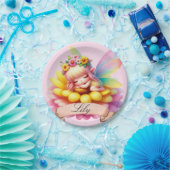 Niedliche Whimsical Blumenstrauß Träume Schlafmärc Pappteller (Party)