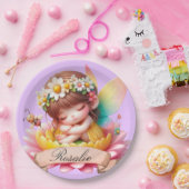 Niedliche Whimsical Blumenstrauß Träume Schlafmärc Pappteller (Party)