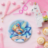 Niedliche Whimsical Blumenstrauß Träume Schlafmärc Pappteller (Party)