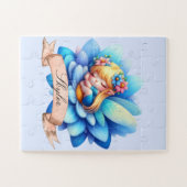 Niedliche Whimsical Blumenstrauß Träume Schlafmärc Puzzle (Horizontal)