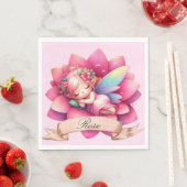 Niedliche Whimsical Blumenstrauß Träume Schlafmärc Serviette (Beispiel)