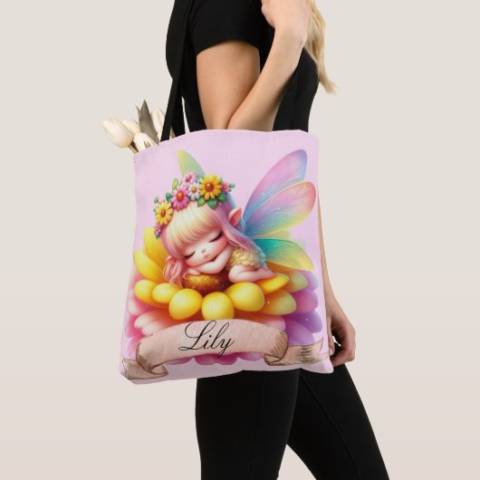 Niedliche Whimsical Blumenstrauß Träume Schlafmärc Tasche (Von Nahem)
