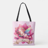 Niedliche Whimsical Blumenstrauß Träume Schlafmärc Tasche (Rückseite)