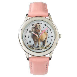Niedliche Whimsical Brown Pony Horids Armbanduhr