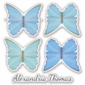 Niedliche Whimsical-Butterfly Aufkleber (Vorderseite)