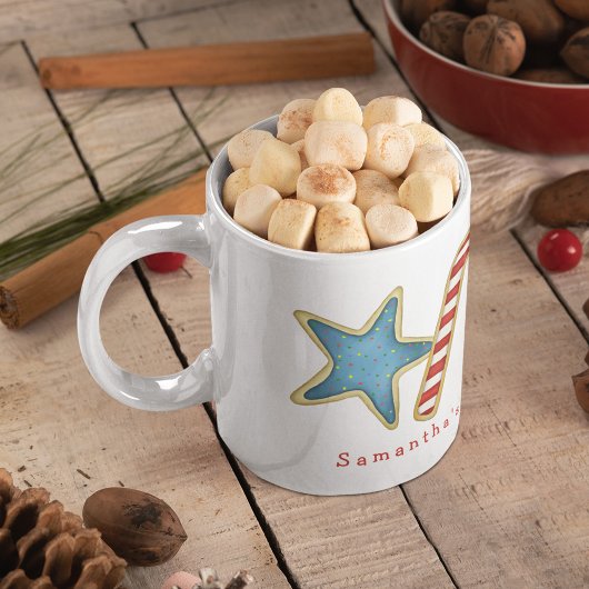 Niedliche Whimsical Cookies Weihnachten Milchspass Kaffeetasse