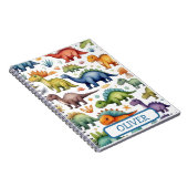 Niedliche Whimsical Dinosaurier Notizblock (Rechte Seite)
