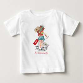 Niedliche Whimsical Einzigartig Moderne Weihnachte Baby T-shirt
