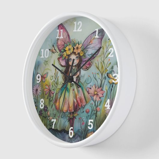 Niedliche Whimsical Fairy Uhr (Winkel)