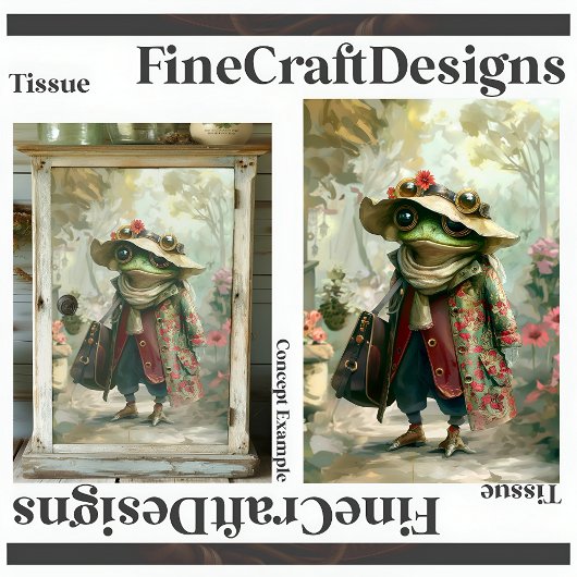 Niedliche Whimsical Fantasy Fantasy Decoupage Verl Seidenpapier