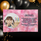 Niedliche Whimsical Floral Unicorn Girly Kindergeb Karte