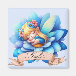 Niedliche whimsical florale süße Träume schlafende Magnet