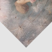 Niedliche Whimsical Girl in Pastellrosa, Lüster Seidenpapier (Ausschnitt)