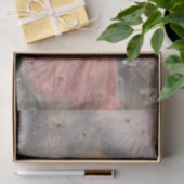 Niedliche Whimsical Girl in Pastellrosa, Lüster Seidenpapier (Geschenk)