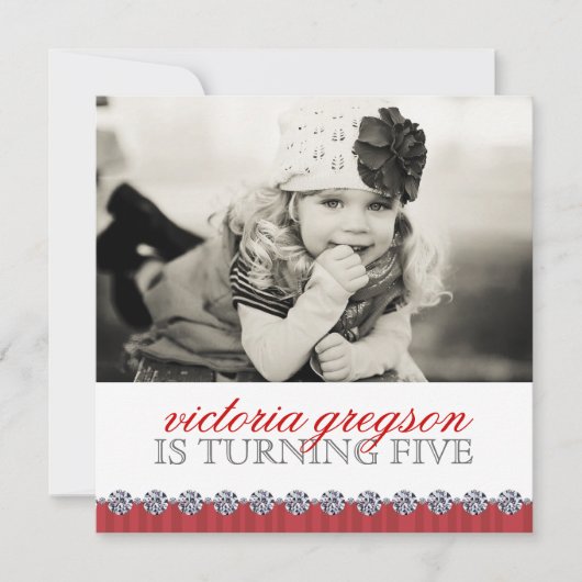 Niedliche Whimsical Girls Geburtstagsfeier Einladu Einladung (Vorderseite)