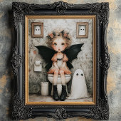 Niedliche Whimsical Halloween Fairy auf Toilettend Seidenpapier