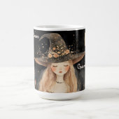Niedliche Whimsical Happy Halloween Personalisiert Kaffeetasse (Mittel)