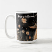 Niedliche Whimsical Happy Halloween Personalisiert Kaffeetasse (Links)