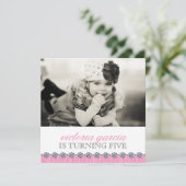 Niedliche Whimsical Kids Party Einladung (Stehend Vorderseite)