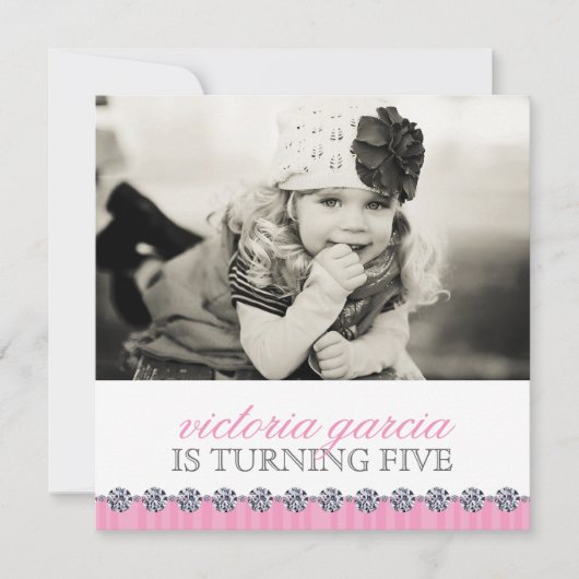 Niedliche Whimsical Kids Party Einladung (Vorderseite)