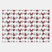 Niedliche Whimsical Ladybugs Geschenkpapier Set (Vorderseite 3)