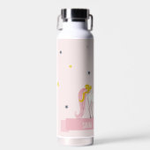 Niedliche Whimsical Magical Unicorn Pink Princess  Trinkflasche (Vorne)
