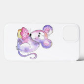 Niedliche whimsical Maus mit einem Cupcake Case-Mate iPhone Hülle (Rückseite (Horizontal))