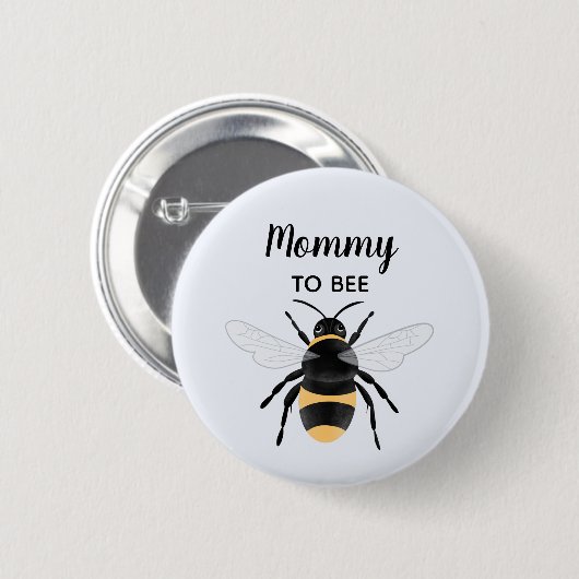 Niedliche Whimsical Mommy, um Baby Dusche zu sein Button (Vorne & Hinten)