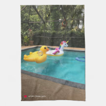 Niedliche Whimsical Unicorn Duck in Schwimmbad Küc