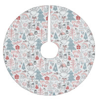 Niedliche Whimsical Weihnachtsbaummuster Rosa