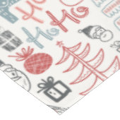 Niedliche Whimsical Weihnachtsbaummuster Rosa Tischdecke (Schrägansicht)