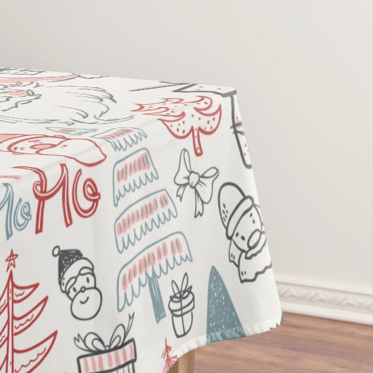 Niedliche Whimsical Weihnachtsbaummuster Rosa Tischdecke (Beispiel)
