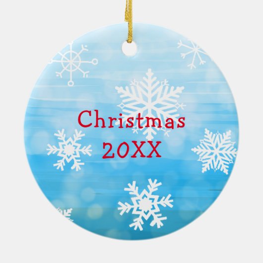 Niedliche whimsical Weihnachtsgnomen Keramik Ornament (Hinten)