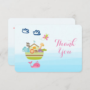 Niedliche Whimsical Zoo Animal Ark Baby Dusche Dan Einladung