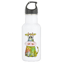 Niedliche Whimsikfarbene Kuh