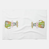 Niedliche Whimsikfarbene Kuh Geschirrtuch (Horizontal)