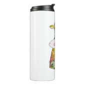 Niedliche Whimsikfarbene Kuh Thermosbecher (Nach links gedreht)