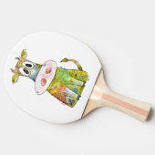 Niedliche Whimsikfarbene Kuh Tischtennis Schläger (Seitenansicht)