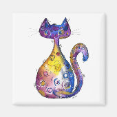 Niedliche Whimsikkatze Magnet (Vorne)