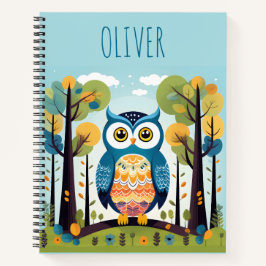 Niedliche Whimsikkugel in Woodland Notizblock