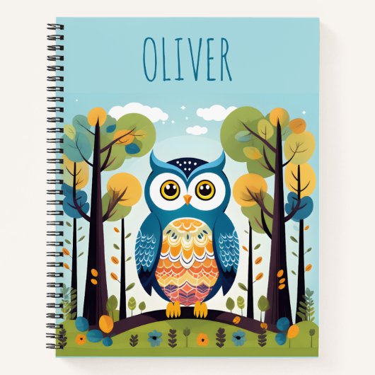 Niedliche Whimsikkugel in Woodland Notizblock (Vorderseite)