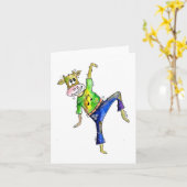 Niedliche Whimsikkuh Karte (Gelbe Blume)